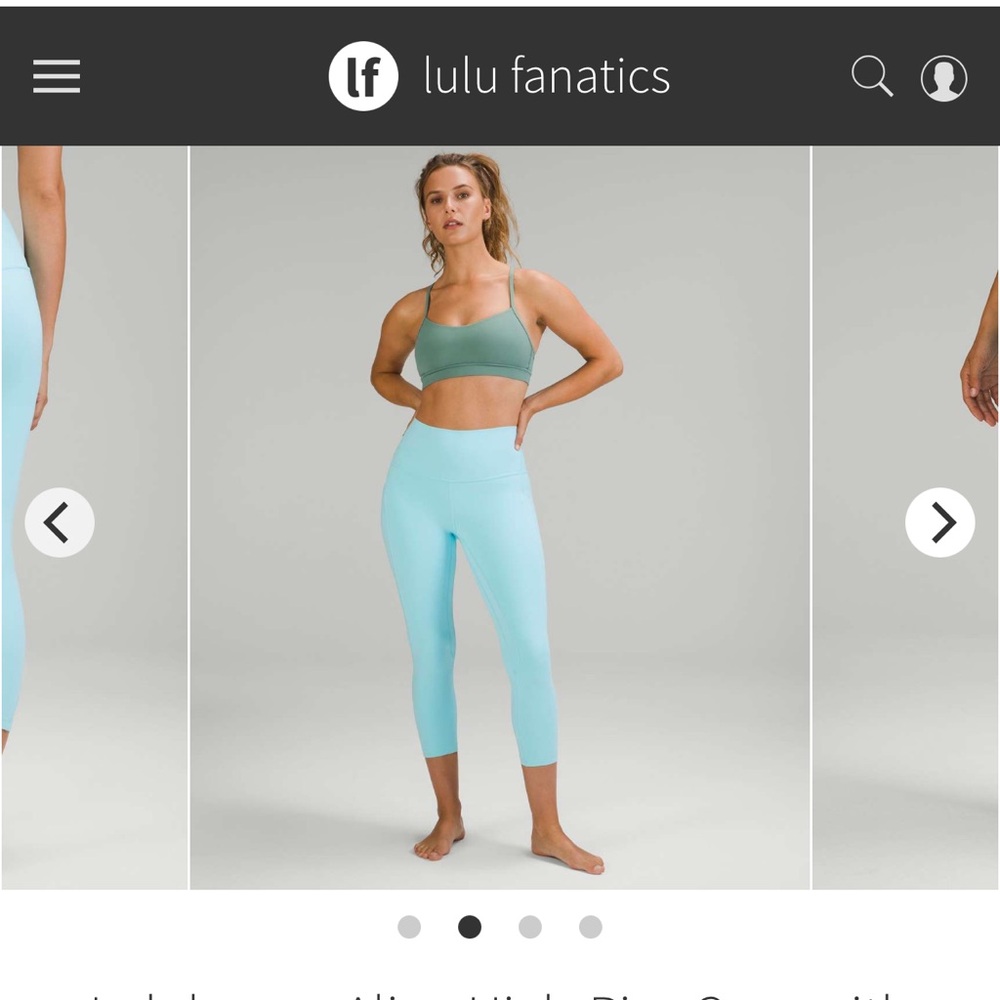 lululemon athletica Light Blue Align Crop Pants - Picture 3 of 9